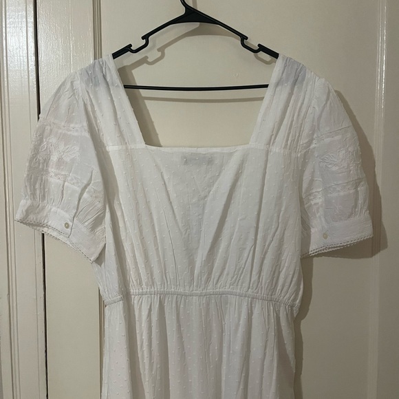 LOFT White Puff Sleeve Maxi Sundress - Picture 2 of 6